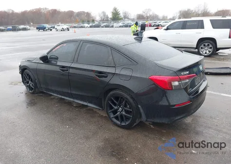 2022 Honda Civic Sport из США, поврежденный, VIN 2HGFE2F52NH560780